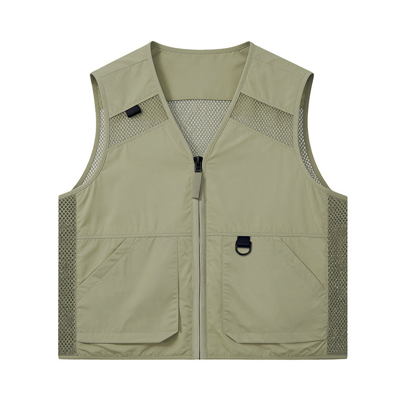 Mens Loose-Fit Outdoor Leisure Vest
