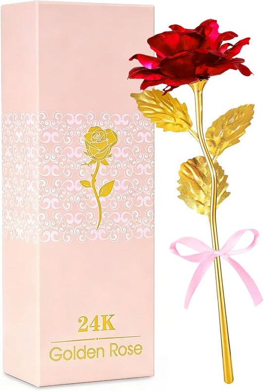Befinr Mothers Day Rose Gifts for Mom, Women Mom Gifts for Brithday, Galaxy Glass Rose Forever Preserved Flowers Eternal C...