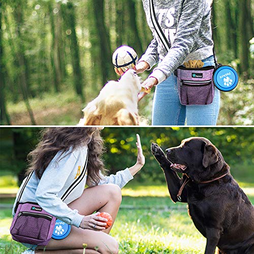 PetAmi Dog Treat Pouch, Pet Treat Pouch for Training, Dog Walking Bag Holder for Kibbles, Pet Food Toy, Dog Trainer Essent...