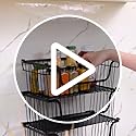 GAOKASE 4 Pcs Stackable Wire Baskets for Pantry Organizers and Storage,Vegetable Fruit Basket for Countertop,Kitchen Stora...