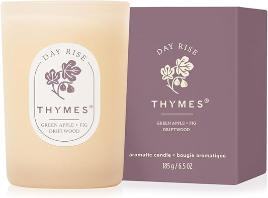 Thymes Scented Candles for Home Decor - Luxury Home Fragrance Gifts for Women & Men (6.5 oz, Day Rise)