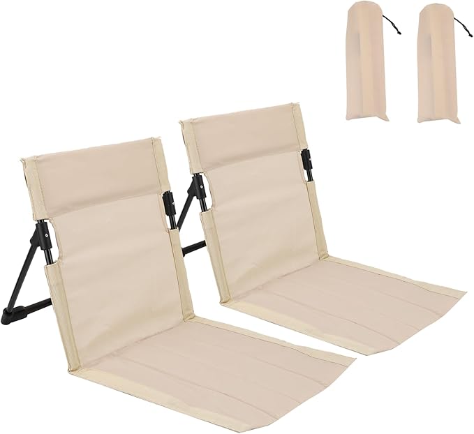 Gugxiom 2 Pcs Foldable Pool Chairs, Portable Outdoor Chair for Poolside, Beach Chairs for Beach Poolside Camping Picnic La...