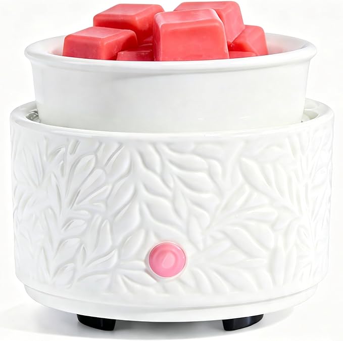 Wax Melt Warmer 3-in-1 Electric, Ceramic Wax Burner for Scented Wax, Scented Wax Melter & Essential Oil Burner for Home Ar...