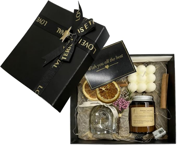 English Pear & Freesia Candle and Reed Diffuser Gift Set with – Long-Lasting Botanical Fragrance for Home Aromatherapy, El...