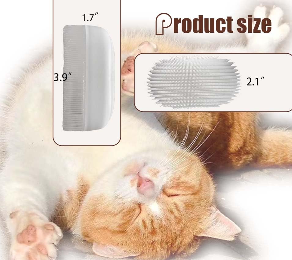 SoarExcelleryy Soft Fur Cat Brush - Over 1000 gentle cat tongue brushes with prickly serrations, suitable for sensitive ca...