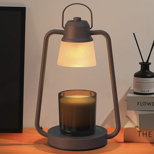 Candle Warmer Lamp with Timer for Women, Dimmable Electric Wax Warmer Lamp for Jar Candles, Candle Lamp Warmer with 2 Bulb...