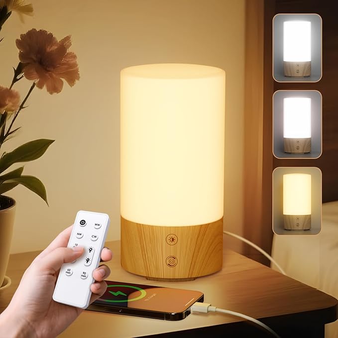 Geecent Light Therapy Lamp 10000 Lux Sun Lamp, UV-Free with 3 Color Temperatures, 4 Brightness & Timer, Remote Control, Su...