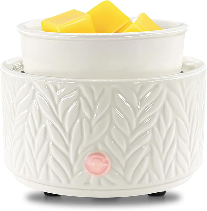 EQUSUPRO Wax Melt Warmer for Scented Wax Melts 3-in-1 Electric Ceramic Candle Wax Warmer Burner Fragrance Wax Melter for H...