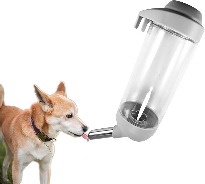 DEEUCHIS Dog Crate Water Bottle Dispenser - No Drip Dog Kennel Water Dispenser & Cage Bottle - Easy-to-Use Water Bottle fo...