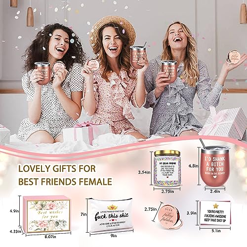Birthday Gifts for Women Best Friends,Friendship Gifts for Women Her BFF Female Friends Bestie Sister Gift Basket from Sis...