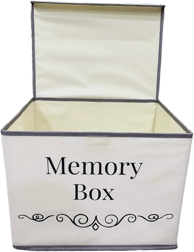 Pear Tree Essentials Memory Storage Box - Baby Keepsakes, Travel memories, Loved Ones Treasured Keepsakes.