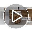Deco 79 Seagrass Handmade Decorative and Functional Storage Basket Large Woven Basket Organizer with Ring Handles, Basket ...