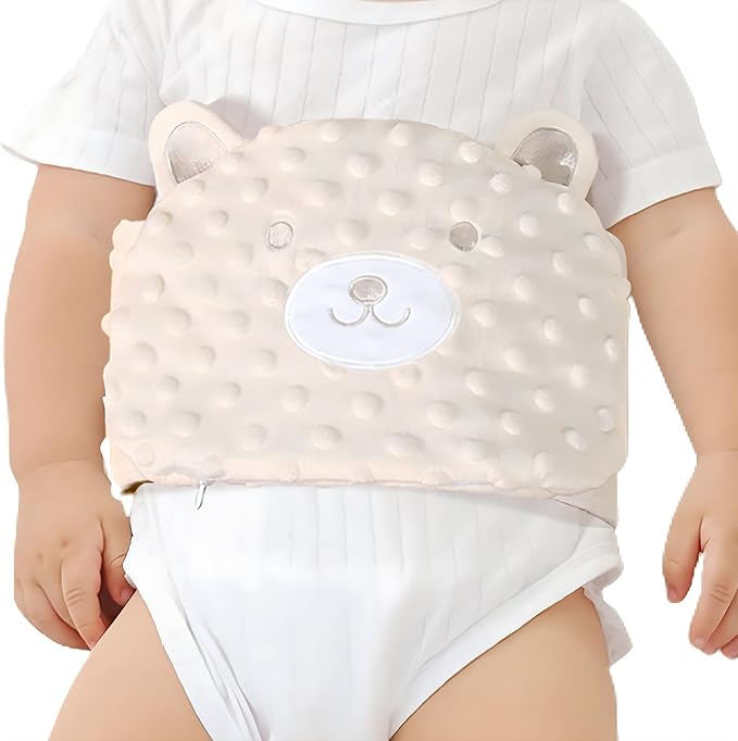 ISANPAN Baby Colic and Gas Relief - Cassia Seed Heated Tummy Wrap,Infant Warming Pad Belly Band Gripe Belt Relieves and So...