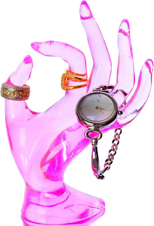 HOMEGOAL Ring Holder, Pink Room Decor, Hand Jewelry Display Holder, Danish Pastel Room Decor, Preppy Decor, Mannequin Han...