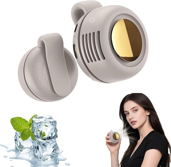 Xing Chen Hai Yang Portable Silent Mini Bladeless Fan Clip On, Adjustable 3 Speeds Suspended, Waist Fans forclip onfan for...
