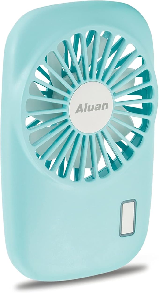 Aluan Handheld Mini Fan Powerful Small Personal Portable Speed Adjustable USB Rechargeable Eyelash Fan for Kids Girls Boys...