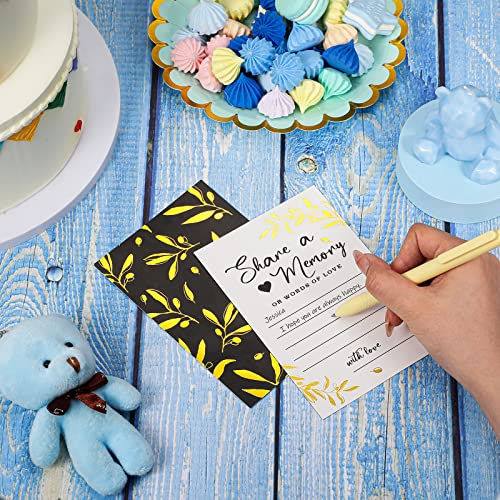 Pajean 50 Pcs Share a Memory Cards for Collections of Life, Memory Cards Box for Guest Ideas Funeral Graduation Wedding Br...