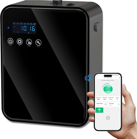 Corded Waterless Essential Oil Diffuser for Home, Hotel Collection Diffuser, 2500 Sq.Ft of Coverage, 250ml Capacity, Aroma...