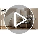 Decorative Linen Throw Pillow Covers 18x18 Set of 2 Solid handcrafted Striped Cushion Covers for Bed Soft Modern Farmhouse...