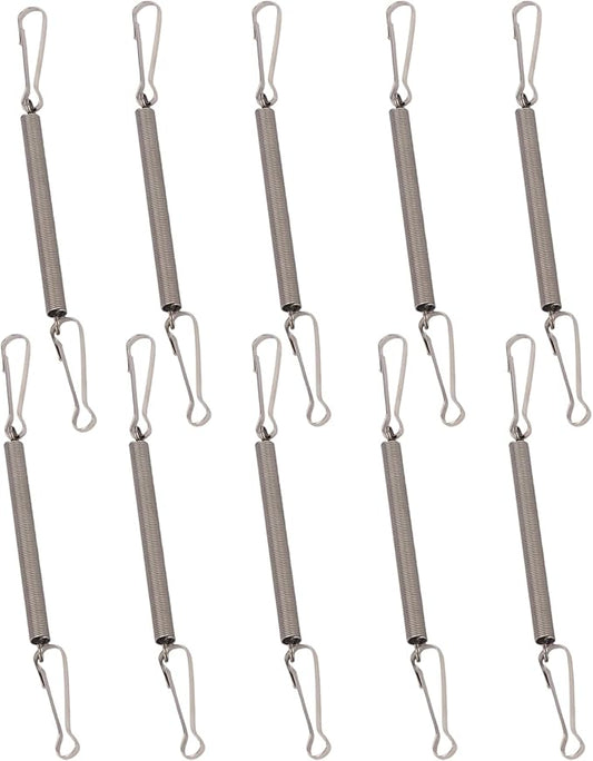 10 Pcs Spring Clips for Rabbit Water Bottles Springs Holder Metal Clips Hanger Replacement for Small Animal Cages Hold Wat...
