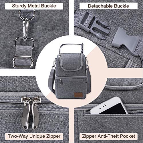 Momcozy Insulated Baby Bottle Bag, Multi-Function Breastmilk Cooler Bag, Fit as Wine Carrier or for Milk Bottles Like Dr. ...