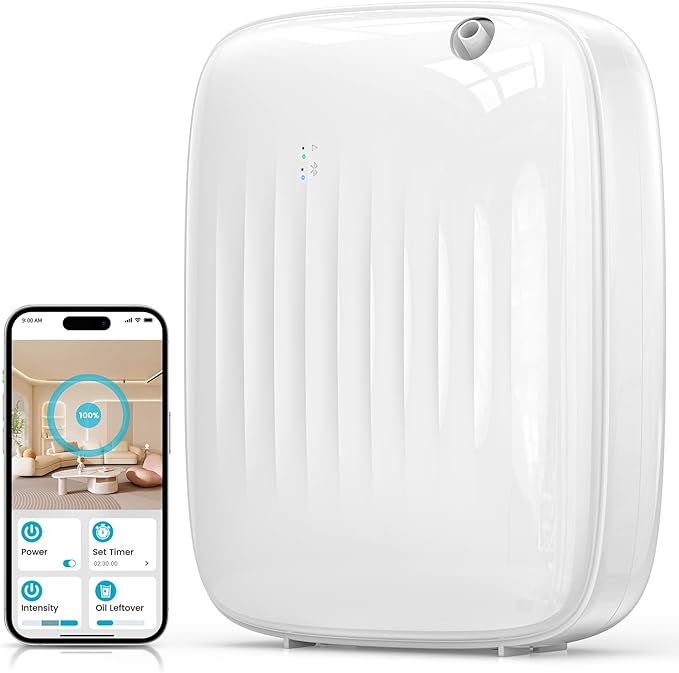 Ziweo Waterless Essential Oil Diffuser - Whole-Home Scent Cold Air Diffuser Up to 3000sq.ft for Large Home Office Hotel - ...