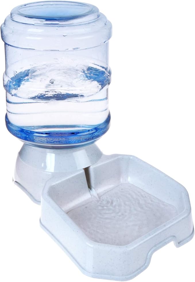 Pet Water Dispenser Station - 1 Gal Replenish Pet Waterer for Dog Cat Animal Automatic Gravity Water Drinking Fountain Bot...