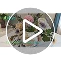 Aubcee Fake Flowers with Vase, Faux Peony Silk Flowers for Home Decor,Fake Flowers with Vase for Coffee Table Decor,Living...