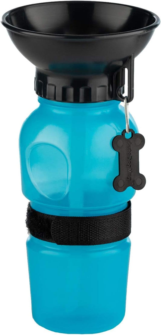 Highwave AutoDogMug Portable Dog Water Bottle, Squeeze Water Bottle with Built-in Travel Bowl for Dogs, Leak-Resistant BP...