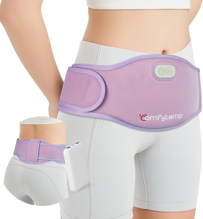 Comfytemp Portable Belly and Back Heating Pad for Period Soothing, FSA Eligible HSA Cordless Dual-Zone Menstrual Heating P...