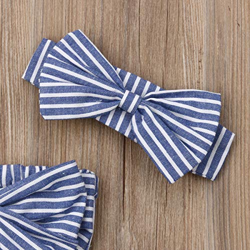 Newborn Baby Girls Romper Jumpsuit Infant Girl Summer Bodysuits Ribbed Short Sleeve One-Piece Headband
