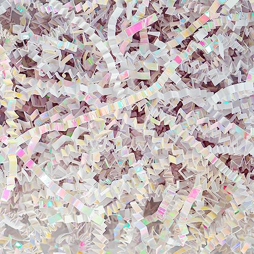 Uptotop 1/2 LB Crinkle Cut Paper Shred Filler for Gift Wrapping, Gift Basket Filling, Perfect for Birthday, Christmas, Tha...