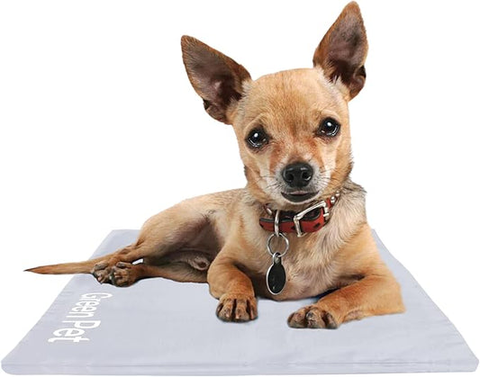 The Green Pet Shop Dog Cooling Mat Cover - Extra Small, Cloud - Protect Your Cool Pet Pad from Dirt & Damage - Machine Was...