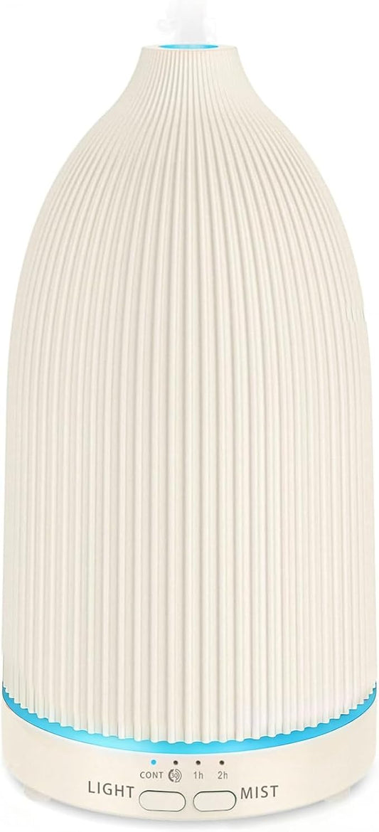 URPOWER 100ML Essential Oil Diffuser Ultrasonic Cool Mist Humidifier with 7 LED Lights, Timer & Auto-Off Quiet Aromatherap...