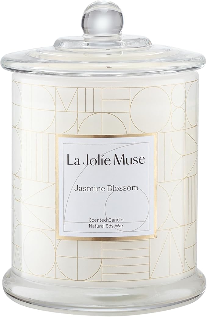 LA JOLIE MUSE Jasmine Candle, Mothers Day Gifts Candles for Women with Gift Box, Scented Candles for Home Scented, Luxury ...