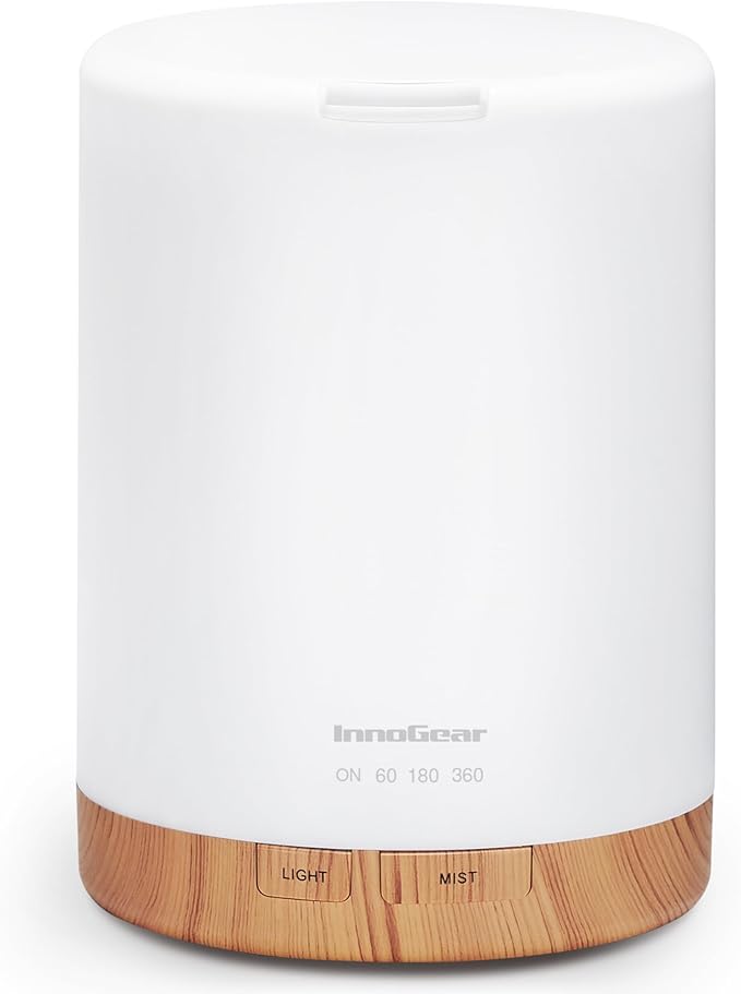 InnoGear 300ML Essential Oil Diffuser, Premium 5-in-1 Ultrasonic Aromatherapy Diffusers Scent Humidifier Aroma Diffuser Va...