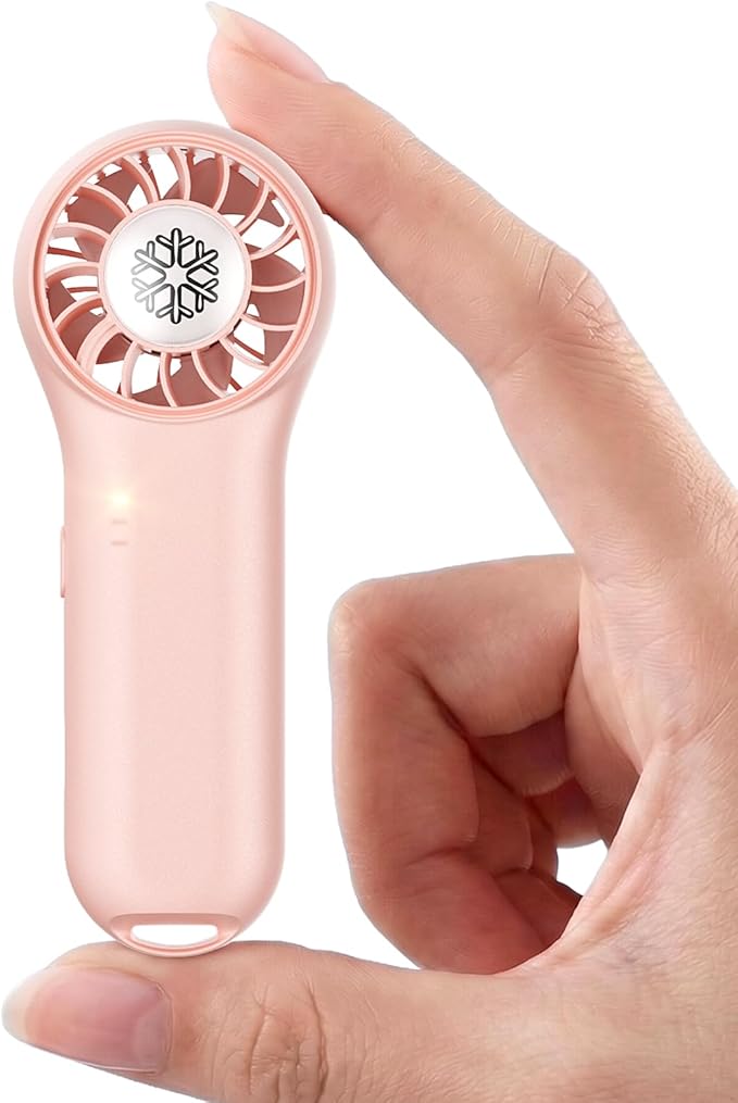 DREAMME Portable Handheld Fan, Ultra-Powerful Mini Fan, 4-Speed Personal Small, Cute Small Pocket, Rechargeable Operated F...