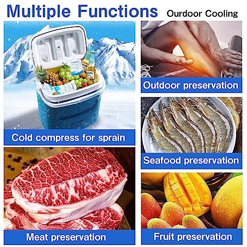 12 pcs Gel Ice Packs for Cooling Vest - Reusable Cold Packs for Ice Vest for Shipping Camping Food Preservation