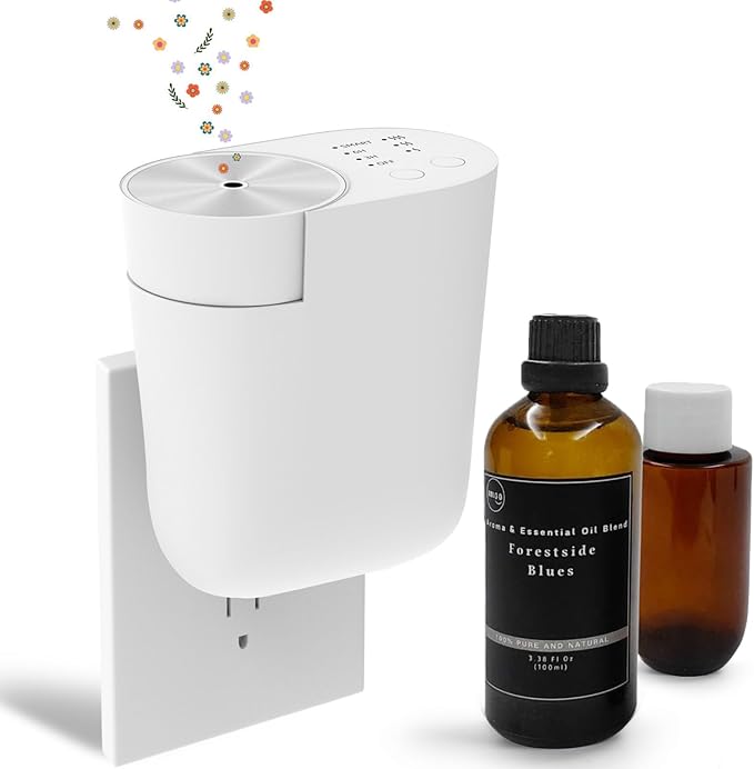 USMLMOOT Plug-in Wall Diffuser | Waterless Essential Oil Aroma Diffuser | Portable Mini Home Scent Machine for Large Room...