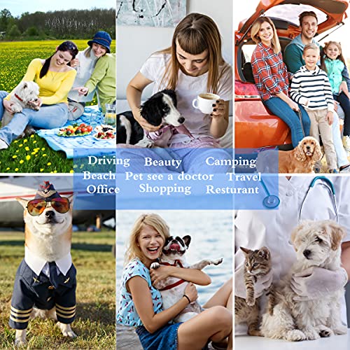 Cat Dog Carrier - Airline Approved Expandable Soft-Sided Pet Carrier with Removable Fleece Pad and Pockets, for Cats/Puppy...
