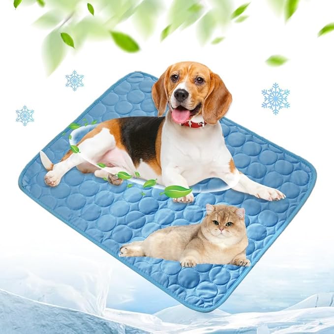 FVELPLT 2025 New Dog Cooling Mat, Pet Cooling Mats, Summer Cool Pads Pet Mat Outdoor for Dogs & Cats, Pet Bed Mats Machine...