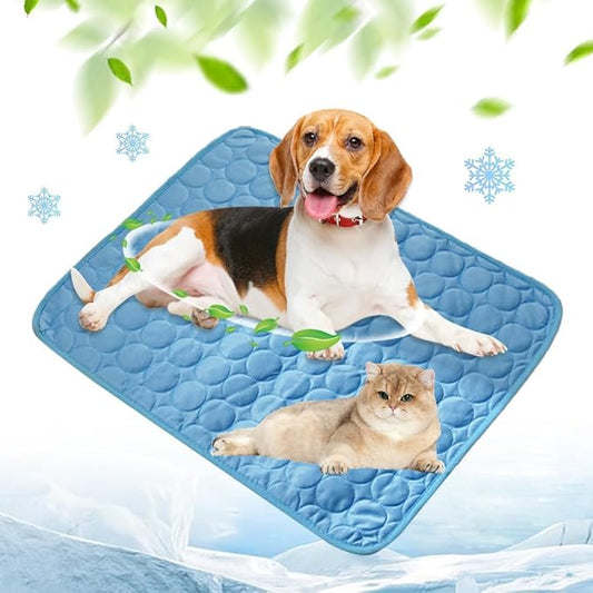 FVELPLT 2025 New Dog Cooling Mat, Pet Cooling Mats, Summer Cool Pads Pet Mat Outdoor for Dogs & Cats, Pet Bed Mats Machine...