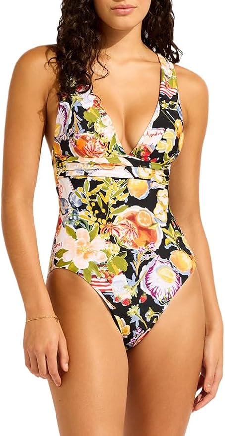 Seafolly Women's Cross Back One Piece