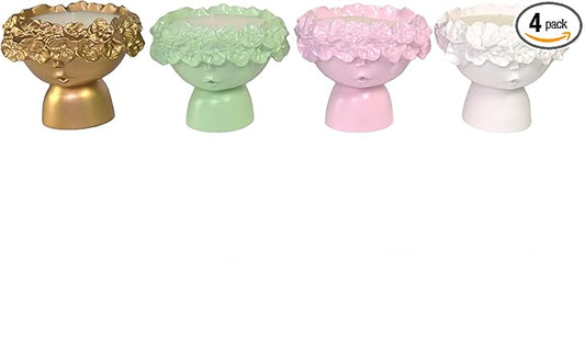 Crown Tales 4-Piece Scented Candle Gift Set – Floral Crown Sculptural Candles, Decorative Home Fragrance for Living Room, ...