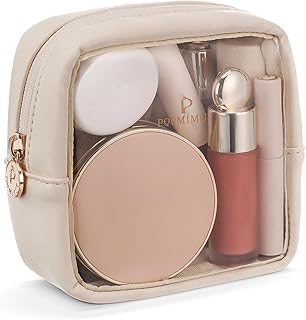 Pocmimut Mini Makeup Bag,Clear Makeup Bag Travel Toiletry Bag Pouch Purse Car Accessories Cute Stuff for Women,Travel Esse...