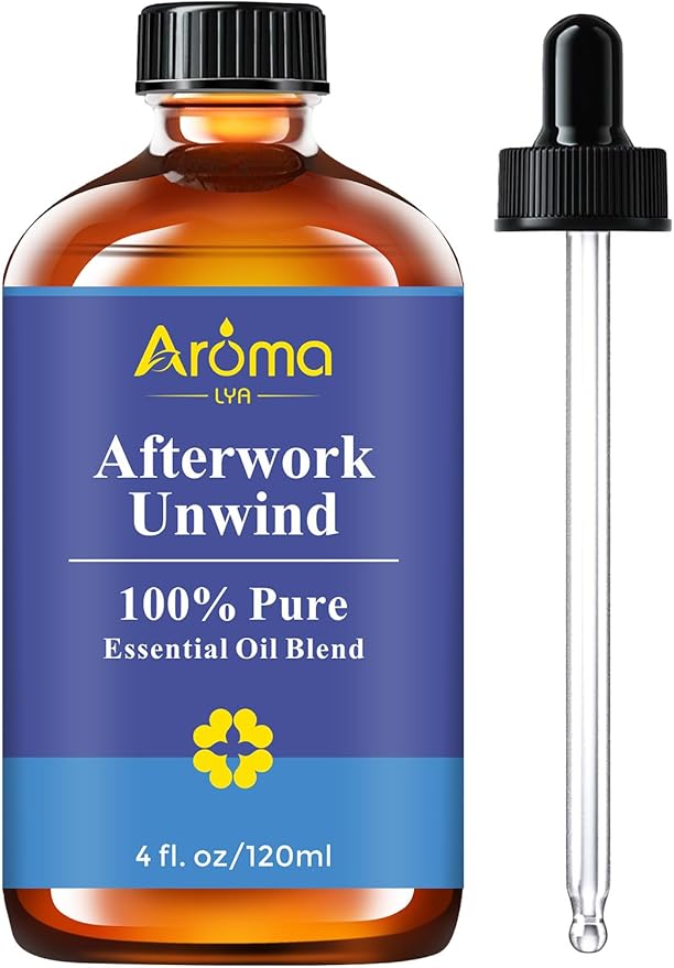 Afterwork Unwind — A 100% Pure Essential Oil Blend Bright Citrus-Floral Diffuser Blend that Helps You Switch Off The Noise...