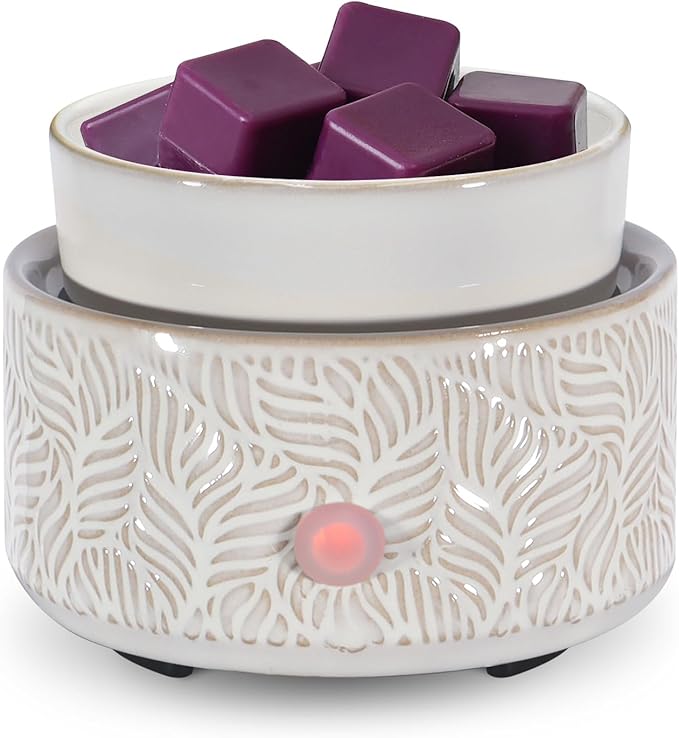 copinpin Electric Wax Melt Warmer 4-in-1 Candle Warmer for Scented Wax Melter Cute Ceramic Fragrance Wax Burner for Home O...