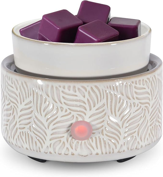 copinpin Electric Wax Melt Warmer 4-in-1 Candle Warmer for Scented Wax Melter Cute Ceramic Fragrance Wax Burner for Home O...