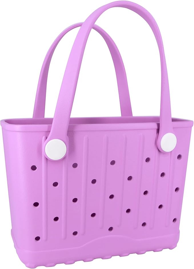 CXY Rubber Tote Bag Small Beach Bag Waterproof Beach Tote Washable Travel Handbag for Sport Boat Market Outdoor