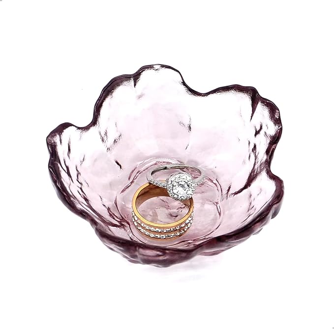 Flower Jewelry Tray, Deccorative Ring Dish Coquette Room Decor Aesthetic Small Trinket Tray Jewelry Organizer